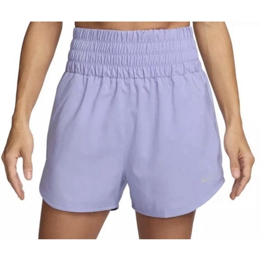 NEW NIKE Dri Fit 3" Running Shorts Lined Light Purple DX6642-533 Women's Medium